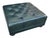 Vintage Deep Green Tufted Leather Ottoman For Sale - Image 10 of 11