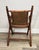 Wood Early 20th Century Pair of British Colonial Campaign Folding Chairs · Faux Bamboo · Original Herringbone Wicker · Brass/Bronze Hardware For Sale - Image 7 of 8