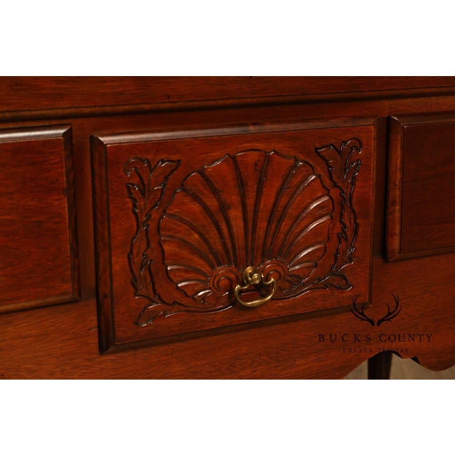 Late 20th Century American Drew Traditional Chippendale Style Mahogany Highboy Chest on Chest Tall Dresser For Sale - Image 5 of 18