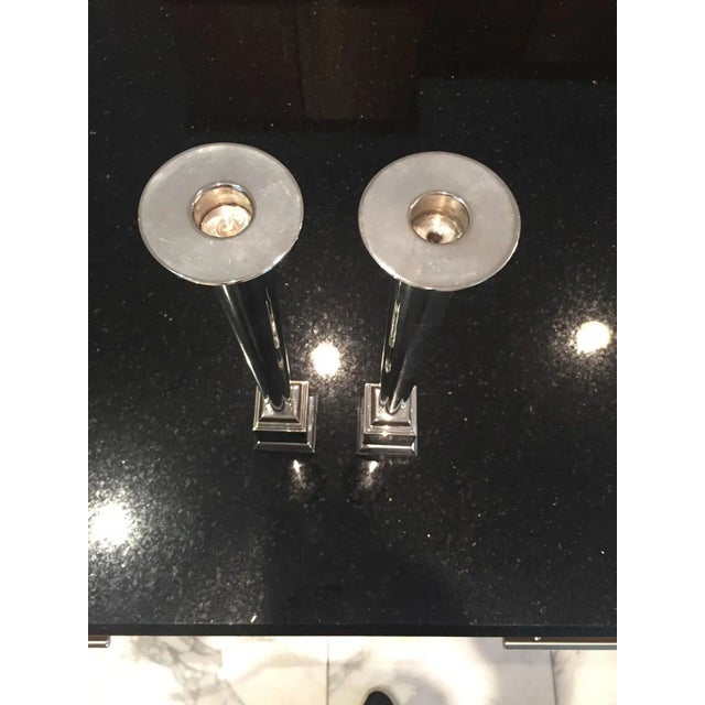 Swid Powell Swid Powell Candlesticks - a Pair For Sale - Image 4 of 5