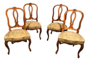 Baroque Style Dining Chairs, 1860s, Set of 4