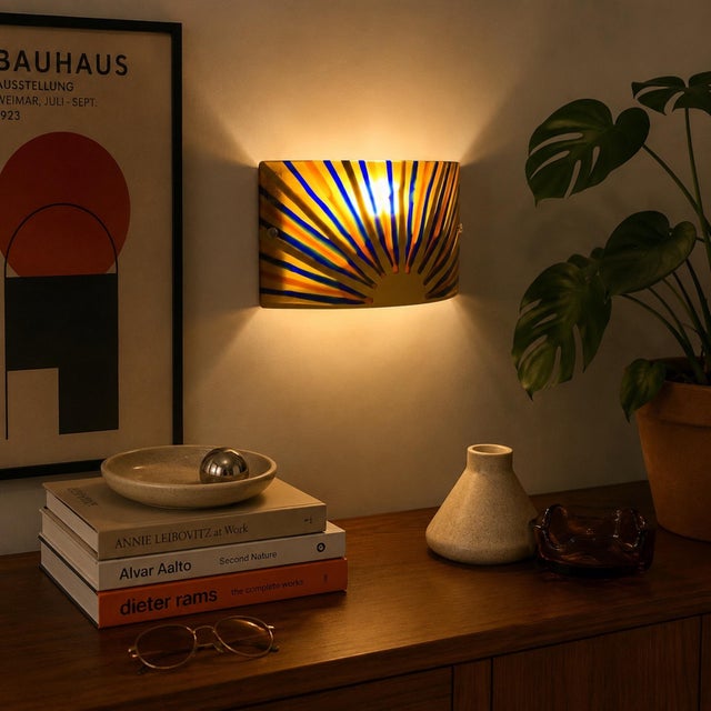 This unique wall light was handcrafted by futura t&b in murano, italy, after 2000. Created as a one-of-a-kind piece, it...