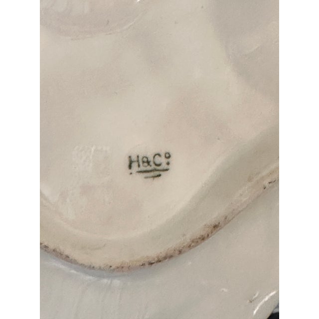 Antique Haviland Limoges Hand Porcelain Painted Oyster Plate For Sale In Los Angeles - Image 6 of 6