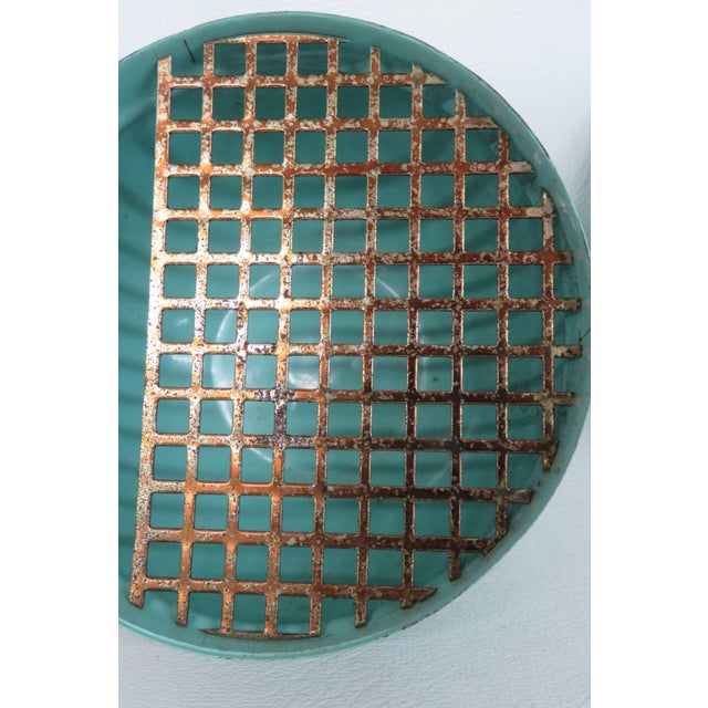 Crestware Cup 'N Saucer Smoke Set 2pc Turquoise Ashtray With Original Box 4487b For Sale - Image 9 of 10