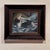Night Swim by Nadezda | Oil on panel Woman floating in water wearing a black outfit. For Sale - Image 4 of 5