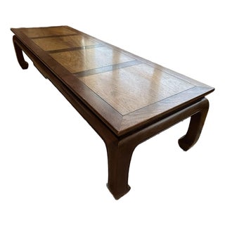 Michael Taylor for Baker Furniture Far East Collection Chinoiserie Walnut Coffee Table, 1960s For Sale