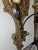 Rustic European 1980s Distress Painted and Carved Wood and Iron Two Arm Pricket Sconces - A Pair For Sale - Image 3 of 7