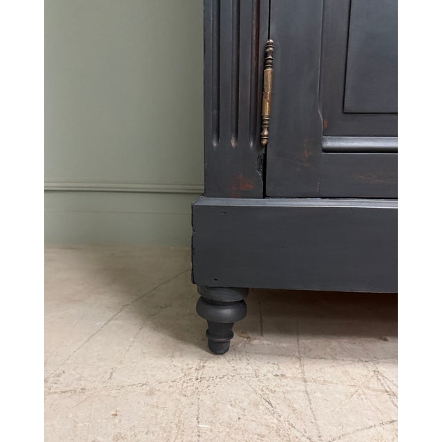 Directoire-Style Black Patinated Bookcase, 1890s For Sale - Image 6 of 15