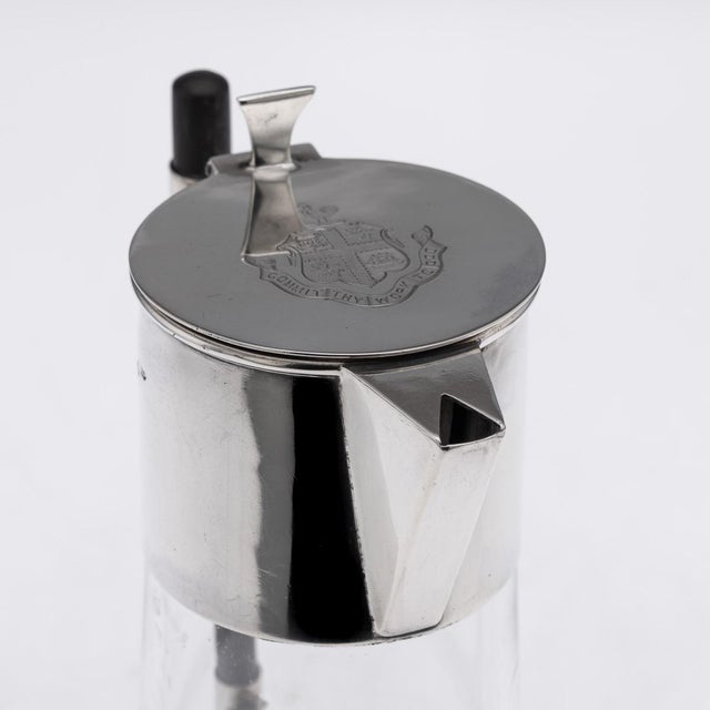 Antique Victorian Silver and Glass Claret Jug, Sheffield, 1889 For Sale - Image 10 of 18