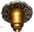 1930s 1930s Rare Art Deco Hanging Ceiling Light With Crest Motif For Sale - Image 5 of 9