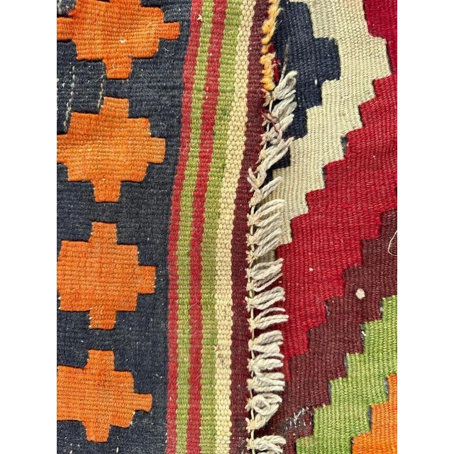 Mid-Century Qashqai Kilim, 1960s For Sale - Image 12 of 13
