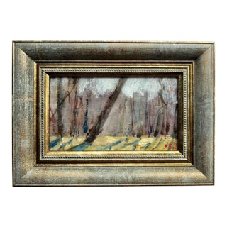 Framed Original Painting Plein Air Landscape by Valeriya Serova For Sale