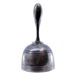Silver Bell with Friezes Around the Edge For Sale
