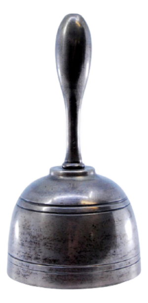 Silver Bell with Friezes Around the Edge