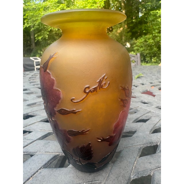 Galle Cameo Vase For Sale - Image 9 of 10