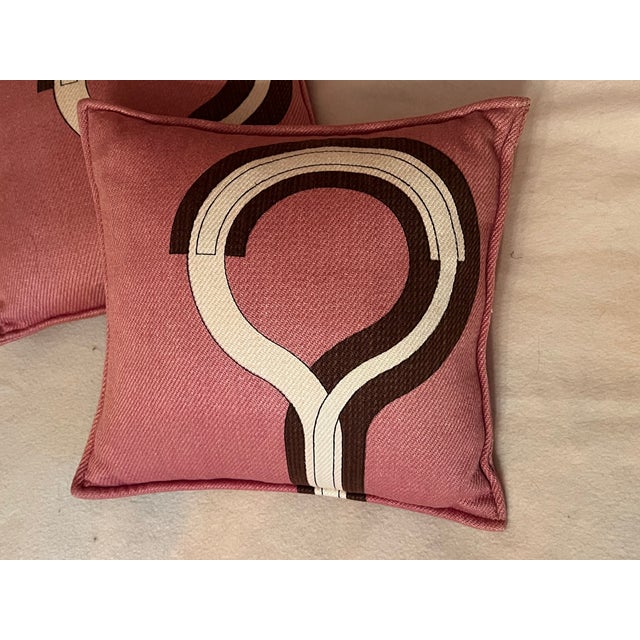 Small Vintage Decorative Cushions by Pierre Cardin, 1970s, Set of 2 For Sale - Image 9 of 10