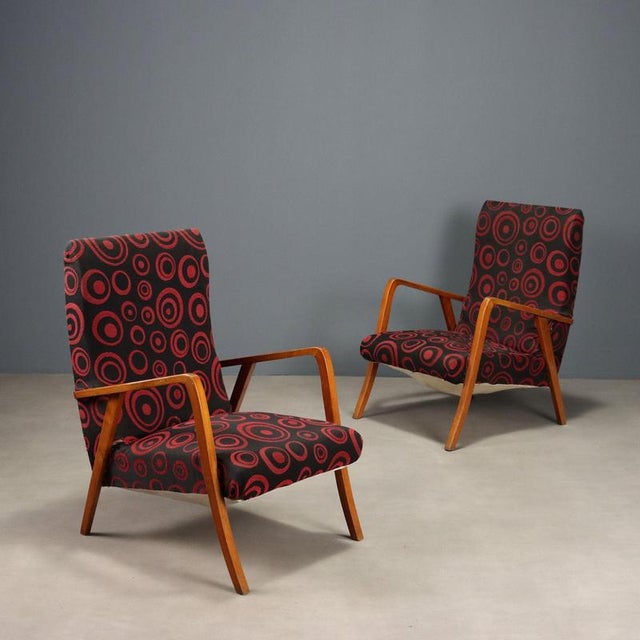 Vintage Beech Armchairs, 1960s For Sale - Image 10 of 10