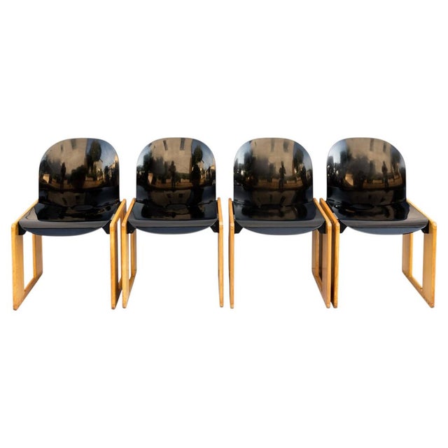 Dialogo Chairs by Afra & Tobia Scarpa for B&B Italia, 1970, Set of 4 For Sale - Image 14 of 14