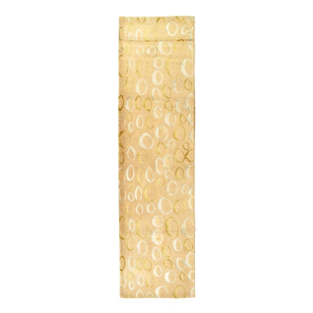 2020s Cream Modern Runner Wool & Silk For Sale - Image 4 of 4