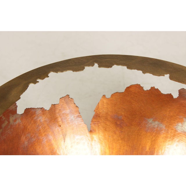 Thomas Roy Markusen Studio Copper And Brass Decorative Bowl For Sale - Image 9 of 12