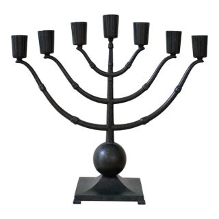 1930s Ystad Metall Bronze Candleholder For Sale