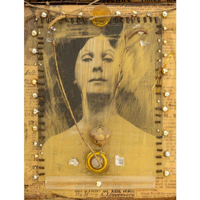 Carol Hamoy (American, b. 1934), "Alter 3 / Isadora", Mixed Media, 1993. 13.5" H x 13" W x 3" D. Provenance: From the...