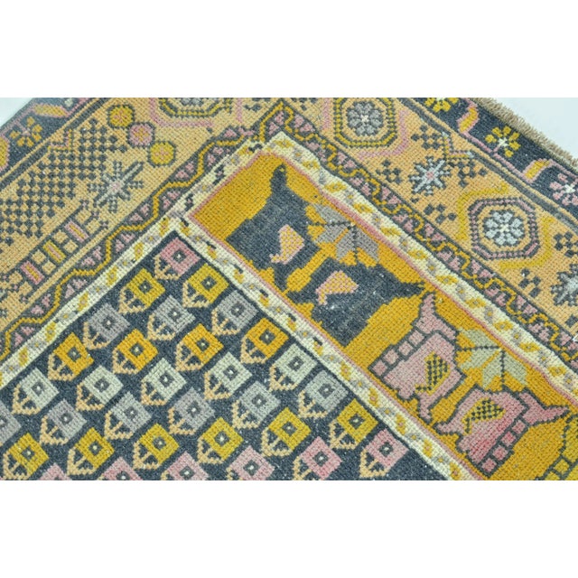 1960s Vintage Turkish Area Rug For Sale - Image 10 of 11