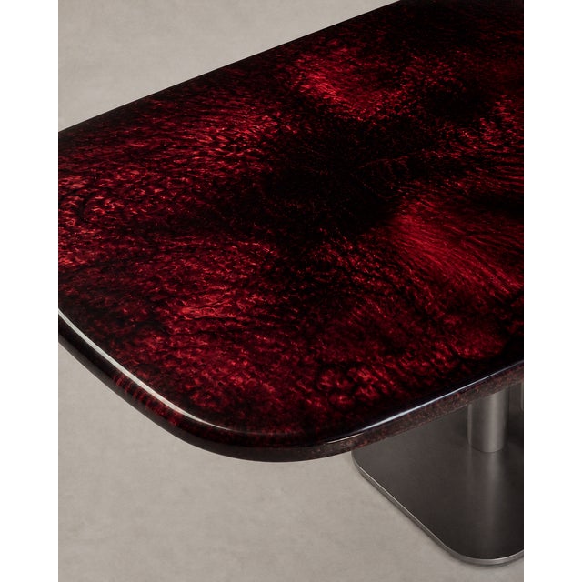 Contemporary Dante Epoxy Resin Table by Andrea Toffanin for Hood - Back & Forth Design For Sale - Image 3 of 6