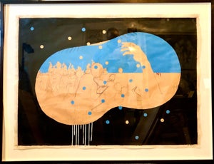 Scoli Acosta, Scoli Acosta Large Contemporary Mixed Media Painting LA Artist Dakota Nightshade, 2004