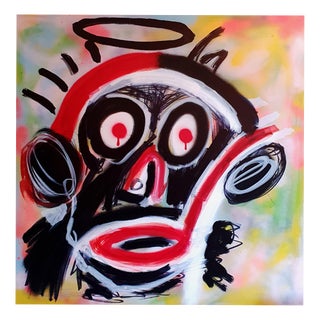 SPACO, Angel monkey, 2025, Acrylic on Canvas For Sale