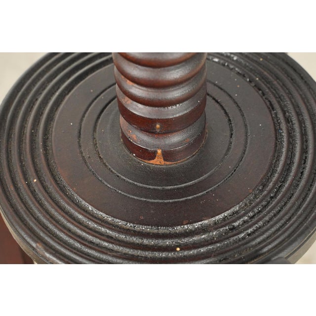Brown Mid 20th Century Victorian Style Tiered Wood Plant Stand For Sale - Image 8 of 11