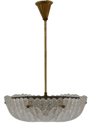 Scandinavian Modern Orrefors Embassy Crystal Chandelier by Carl Fagerlund, 1960s.