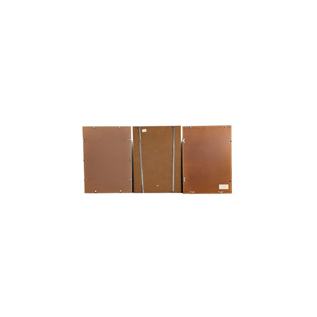 Contemporary Charlotte Möck, Abstract Compositions, Acrylic on Jute Canvases, Set of 3 For Sale - Image 3 of 4