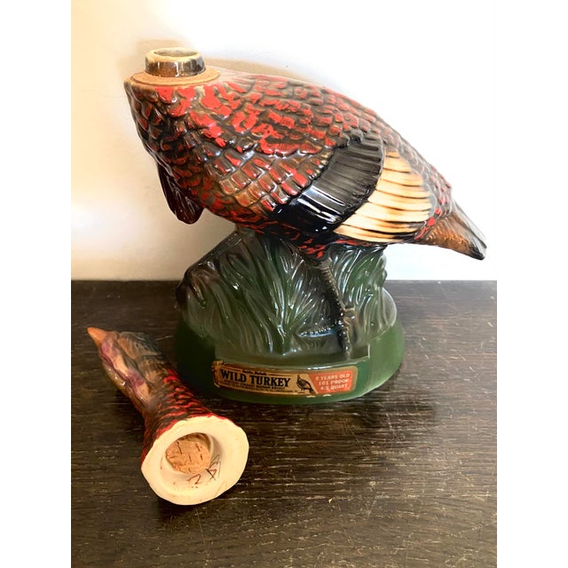1970s Vintage Wild Turkey Ceramic Decanter No. 6 For Sale - Image 5 of 5