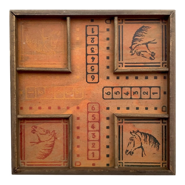 Vintage Horse Themed Wahoo Gameboard For Sale