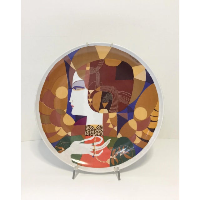 Triptych of three plates (homage to the sieves) depicting women's faces. Author ''Gianmaria Ciferri'', edition of 150...