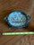 Exquisite Antique Hua Rong Tang Zhi Porcelain Brass Footed Decorative Trinket Plate For Sale - Image 10 of 12