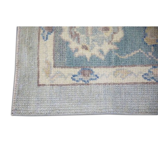 Turkish Modern Turkish Oushak Rug 6'6" x 8'8" For Sale - Image 3 of 7