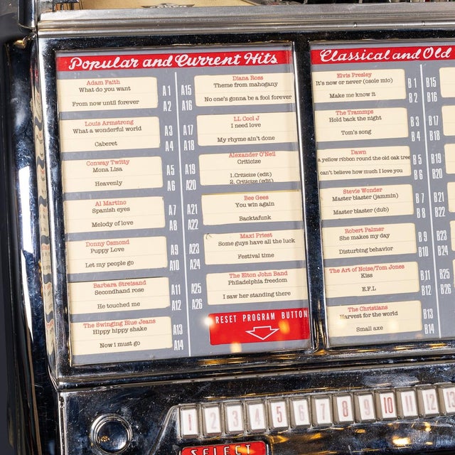 Vintage American Wurlitzer 1800 Jukebox, 1955 For Sale - Image 12 of 18