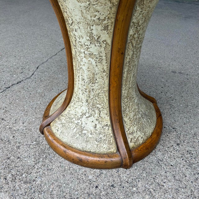 Heritage Plaster and Oak Side Table For Sale - Image 12 of 12