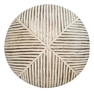 Vintage Black & White Tribal African Zulu Shield Wall Object