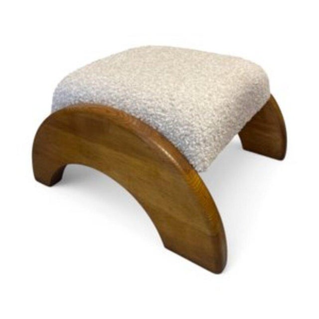 Lounge Chairs and Ottomans in Bouclé, Set of 4 For Sale - Image 4 of 10