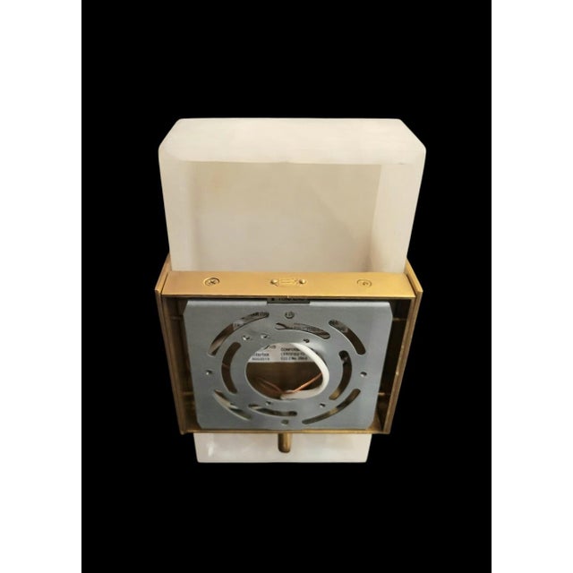 Visual Comfort Alabaster Brass 1 Light Bathroom Hall Wall Sconce Lamp For Sale In West Palm - Image 6 of 8