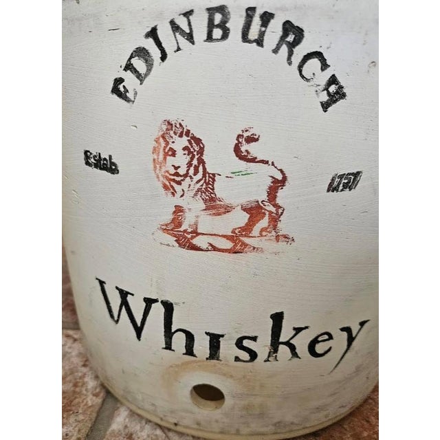 Antique 1900s Corona Stoneware Edinburgh Whiskey Crock Jug 14 Inches For Sale - Image 12 of 13