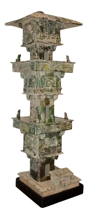 Han Dynasty Green Glazed Archers Watch Tower Oxford, TL Tested