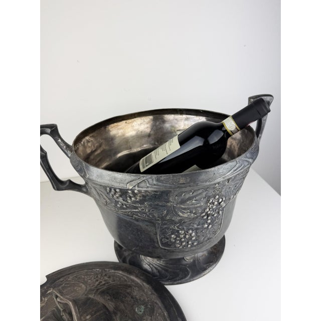 Antique Art Nouveau German Pewter Soup Tureen from B&G Imperial Zinn, 1900 For Sale - Image 9 of 18