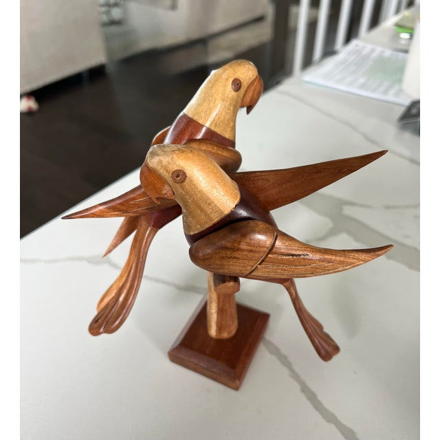 Mid Century Danish Modern Parrots on a Branch For Sale - Image 11 of 12