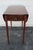 Wood Drop Leaf Mahogany Inlay Nightstand Side End Table 5875 For Sale - Image 7 of 12