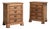 Pair of Oak Chests of Drawers with Brass Hardware, Antique, France, Early 20th Century For Sale