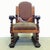 Rare and important beautiful natched Art Decó set of four chairs and one desk chair. It´s made in walnut root and...